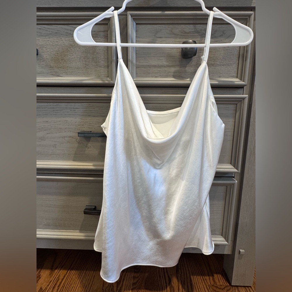 Vici cowl neck satin top
